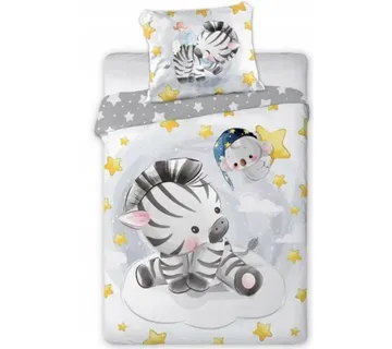 Pamučna posteljina za djecu 100 x 135 cm zebra - Pribislavec