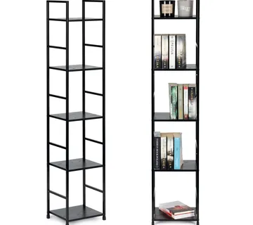 ModernHome LOFT metalne police za knjige, 5 razina - Pribislavec