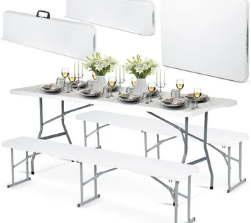 Sklopivi stol + 2 klupe, set za catering 180 cm - Pribislavec