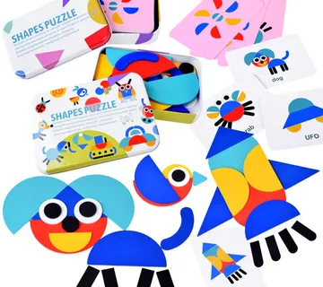 Montessori drvena slagalica Tangram ZA4377 - Pribislavec