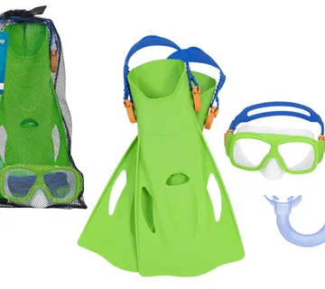 Bestway ronilački set s maskom, disalicom i perajama zeleni 25019 - Pribislavec