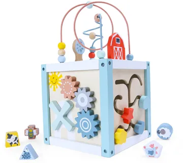 EcoToys drvena edukacijska kutija plava - Pribislavec