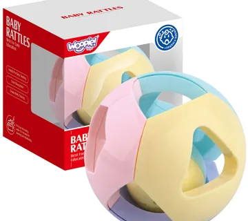 Woopie pastelna zvečka, lopta za puzanje 0m+ - Pribislavec