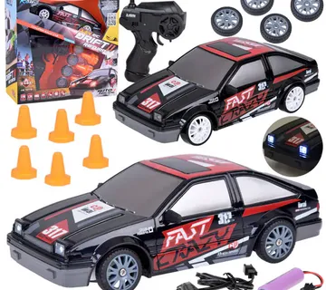 Super trkaći auto na daljinsko upravljanje - auto za driftanje crni - Pribislavec