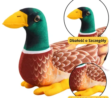 Plišana igračka patka smeđe zelena 28 cm - Pribislavec