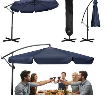 Plonos PL-881 sklopivi vrtni suncobran 8-segmentni 350 cm s pokrivačem - Pribislavec