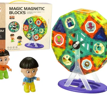 Magnetne kocke 3D vrtuljak 71 elemenata - Pribislavec