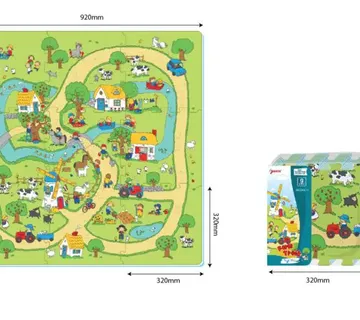 Podloga puzzle seoski život 9kom. - Pribislavec