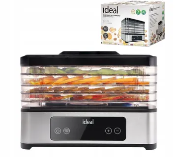 IDEAL INOX veliki dehidrator hrane – za gljive, voće i povrće, s konvekcijom, 400 W i tajmerom - Pribislavec