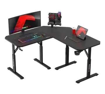 Hero 7.3 Crni 140 cm podesivi kutni stol za igranje - Pribislavec