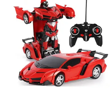 Multifunkcionalni auto robot transformer 2u1 crveni - Pribislavec