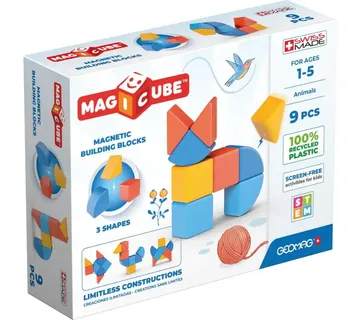 Geomag Magicube set životinja u 3 oblika, 9 kom - Pribislavec