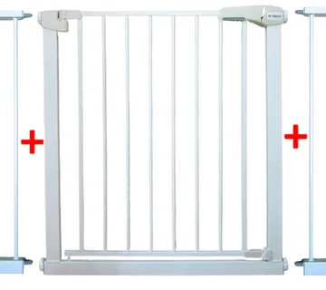 Zaštitna ograda za djecu S2 bijela 79-105 cm - Pribislavec
