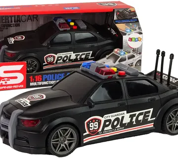 Sportski trkaći policijski automobil 1:16 crni - Pribislavec