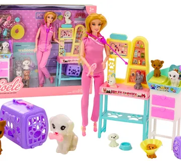 Set lutka veterinarka s životinjama i dodacima - Pribislavec