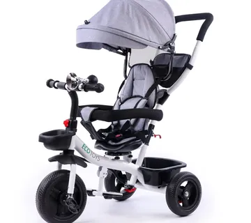 Ecotoys dječji tricikl sivi - Pribislavec