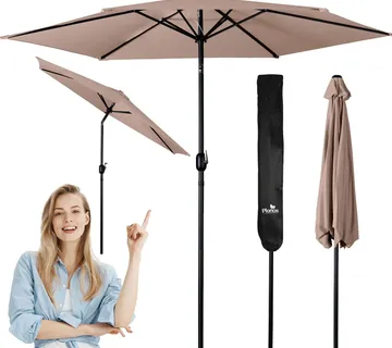 Plonos vrtni suncobran 300 cm bež - Pribislavec