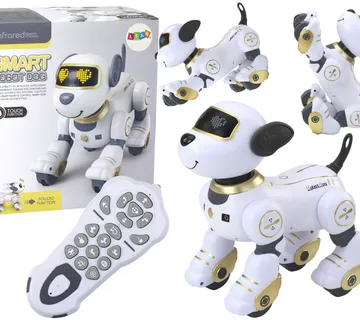 Interaktivni robotski pas na daljinsko upravljanje zlatni - Pribislavec