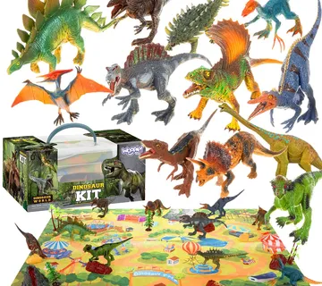 Woopie set figurica Dino + podloga 24 kom pretpovijesni svijet - Pribislavec