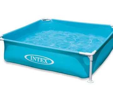 INTEX 57173 mini okvirni bazen za djecu na napuhavanje – tirkizni, 122 × 122 × 30 cm - Pribislavec