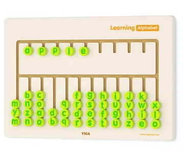 Viga Toys edukativna senzorna ploča – abeceda - Pribislavec