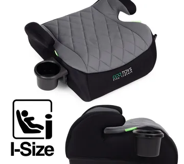 ECOTOYS dječja booster autosjedalica i-SIZE – za visinu 125–150 cm, s držačem za čašu - Pribislavec