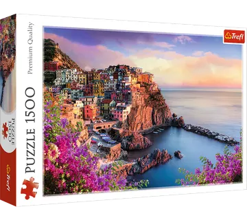 Puzzle - 1500 - Pogled na grad Manarola / 500 px Trefl 26137 - Pribislavec