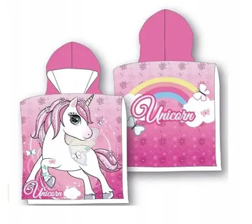 Pamučni pončo ručnik Unicorn 55 x 110 cm - Pribislavec