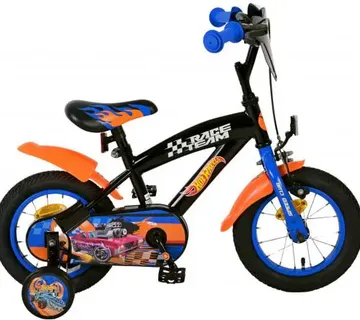 Dječji bicikl Hot Wheels 12" crno-plavo-narančasti - Pribislavec