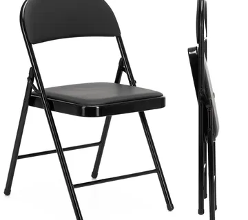 Sklopivna stolica 46,5 x 43,5 x 79 cm crna - Pribislavec
