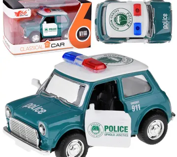 Metalni policijski autić retro 1:38 - Pribislavec