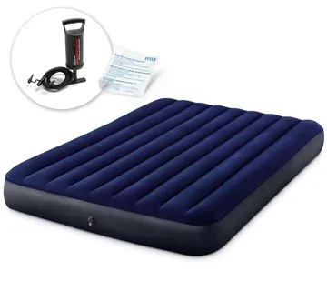 Intex madrac na napuhavanje 203x152x25 cm s klipnom pumpom - Pribislavec