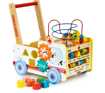 EcoToys multifunkcionalna drvena guralica ambulanta - Pribislavec
