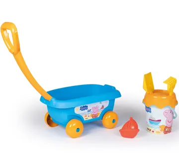 Smoby kolica s kantom i priborom za pijesak peppa pig - Pribislavec