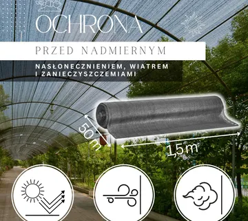Mreža za sjenjenje, svijetli antracit, 185 g/m², 1,5 × 50 m + 200 vezica - Pribislavec