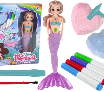 DIY set za iskopavanje blaga sirena ljubičasti - Pribislavec