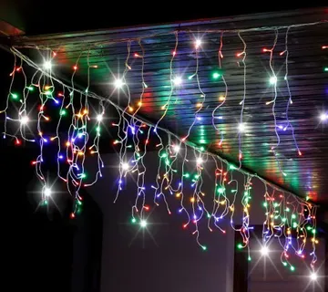Springos zavesa s kapljicama, 500 LED, 20m, višebojna - Pribislavec