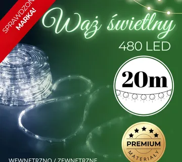 LED svjetlosno crijevo 480 LED hladno bijela - Pribislavec