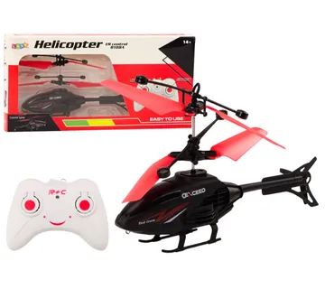 Helikopter na daljinsko upravljanje crno-crveni - Pribislavec