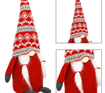 Božićni ukras patuljak, crveni 35 cm - Pribislavec