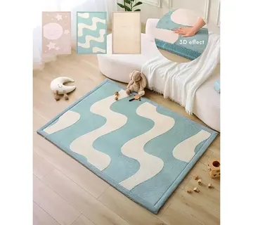 Hakuna Matte Cloud tepih 3D – valovi 170 × 120 × 2,5 cm - Pribislavec