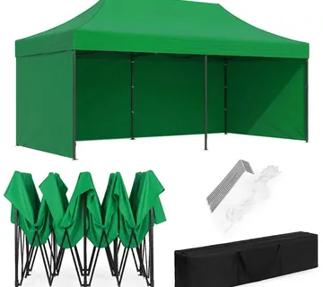 MultiGarden automatski samosklapajući vrtni paviljon 3 × 6 m, zeleni - Pribislavec