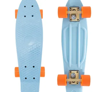Skateboard 7-brand plava narančasta - Pribislavec