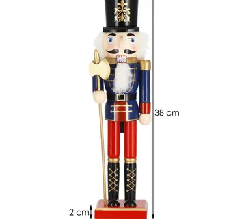 Božićna dekoracija - figurica Orašar, 38 cm - Pribislavec