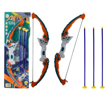 Zeleni i narančasti luk za gađanje s vakuumskim čašicama 3 komada - Pribislavec