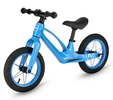 Bicikl za balansiranje 12" plavi Nils Fun led kotači - Pribislavec