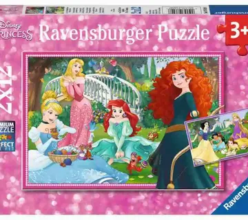 Ravensburger Puzzle u svijetu Disney princeza 2x12kom - Pribislavec