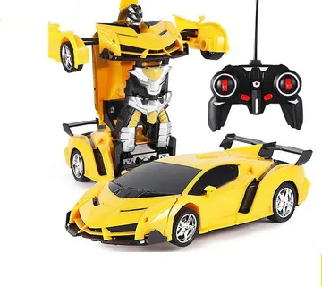Multifunkcionalni auto robot transformer 2u1 žuti - Pribislavec