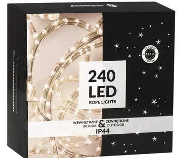 Crijevo s 240 LED lampica toplo svijetlo - Pribislavec