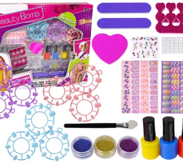Veliki set Beauty Bomb za lakiranje i ukrašavanje noktiju - Pribislavec